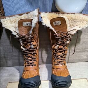 UGG Adirondack II Tall Winter Boots Shearling Waterproof Size 6